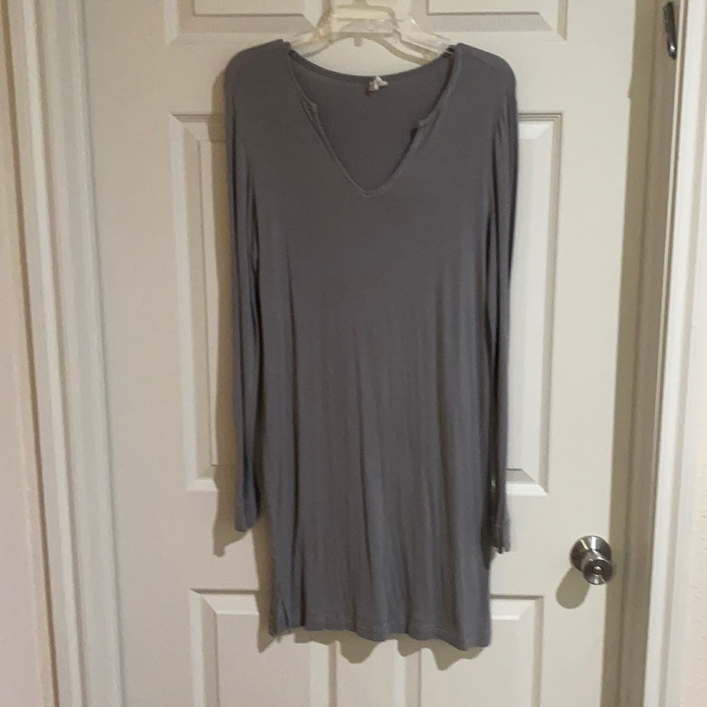 Gray T-shirt dress size M